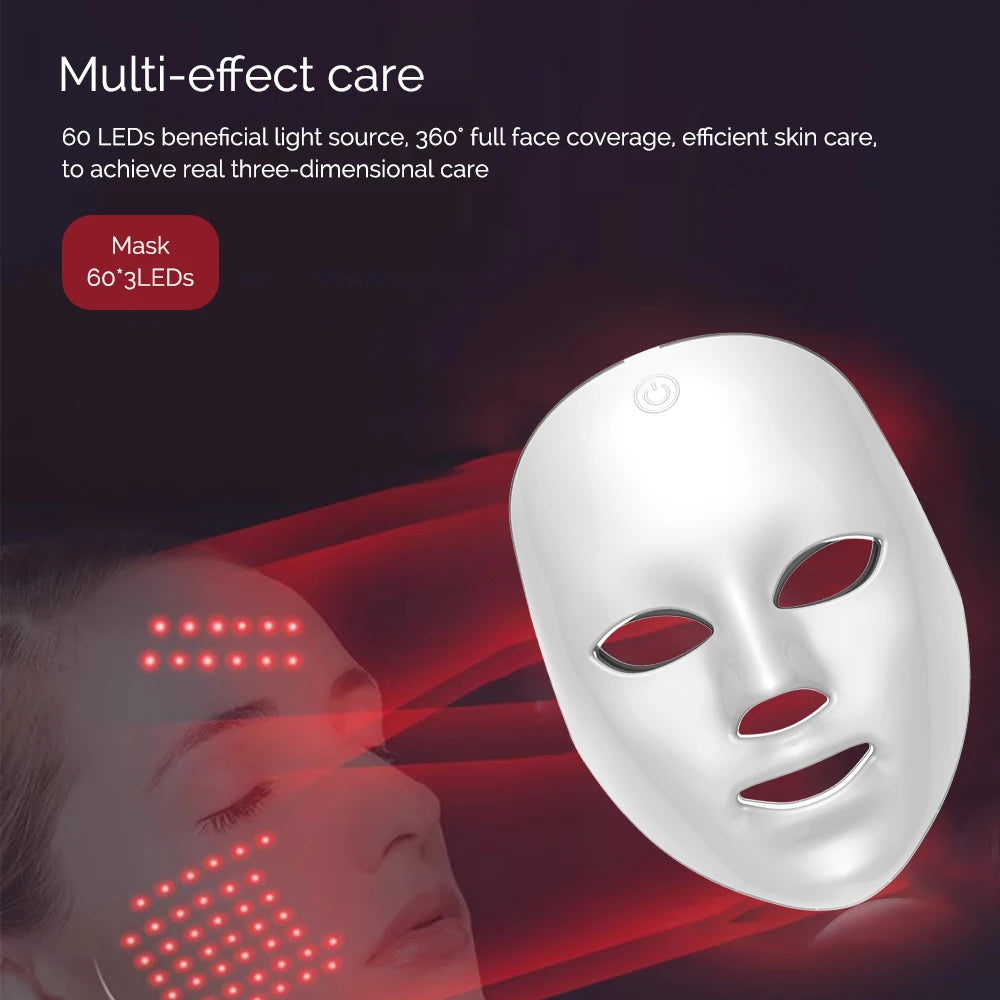 Wireles LED Face Mask - Anti Aging Beauty Mask Machine-