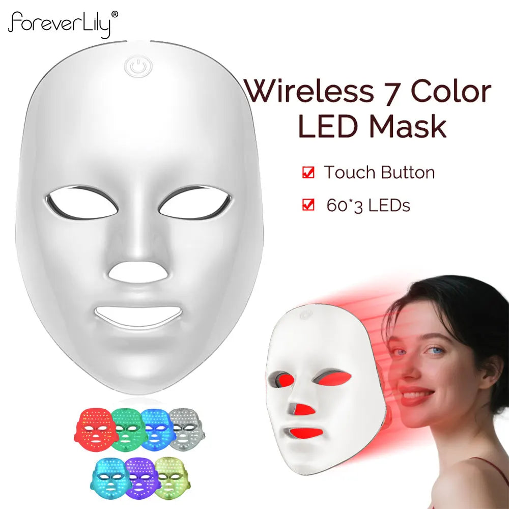 Wireles LED Face Mask - Anti Aging Beauty Mask Machine-